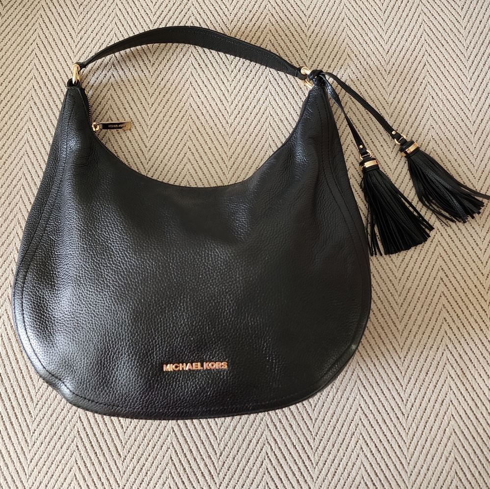 Michael Kors Large Zip Hobo Bag with Tassles